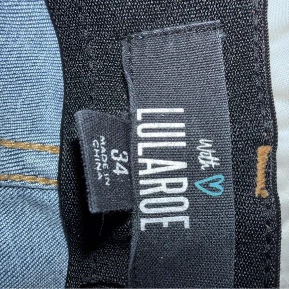 LuLaRoe Light Blue Straight Leg Jeans - Picture 2 of 8